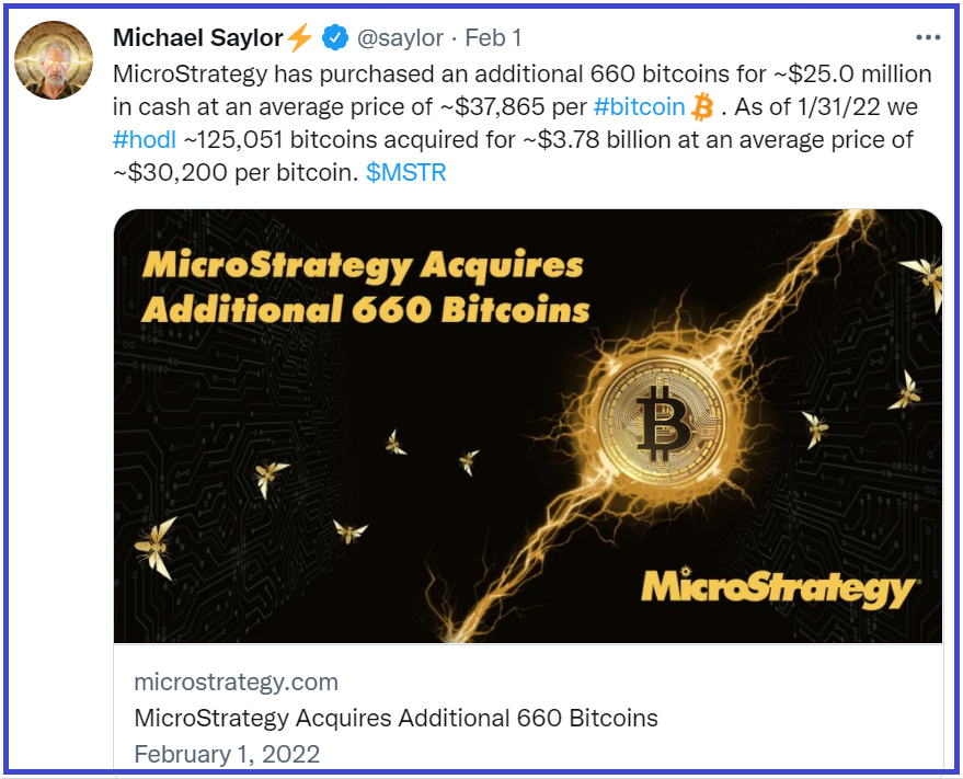 Saylor tweet