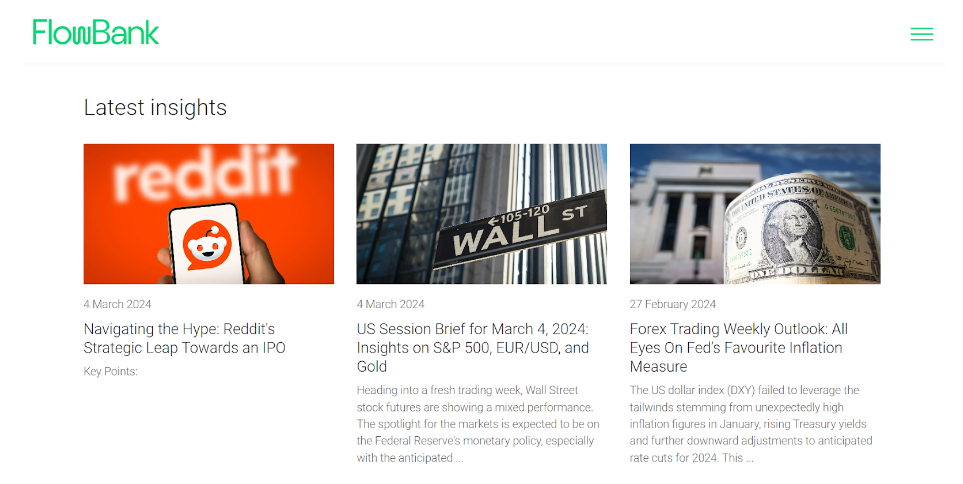 latest insights flowbank