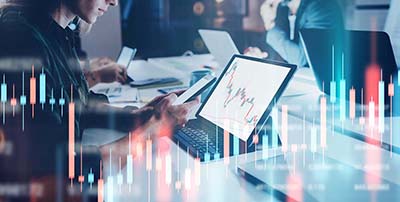 stock market quote investing computer numbers graphs